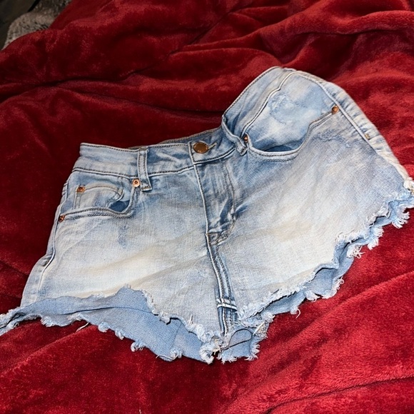 Kendall + Kylie The Icon style  distressed Jean Short Sz 24 - Picture 5 of 11